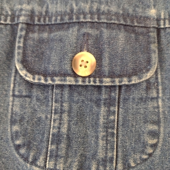 Talbots Vintage 100% Cotton Denim Jacket Size M - Picture 7 of 12